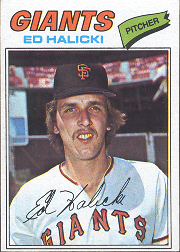 1977 Topps Baseball Cards      343     Ed Halicki